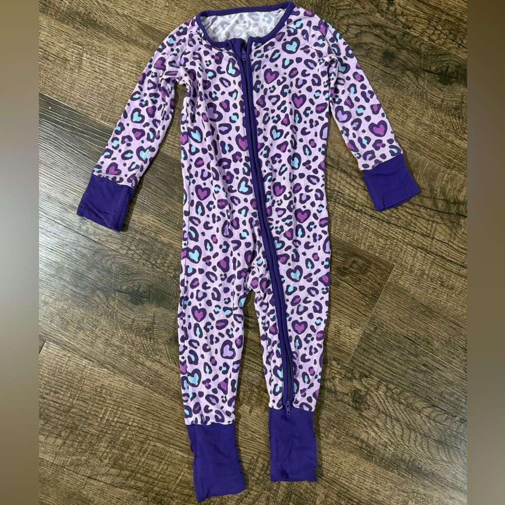 Little Sleepies Purple Leopard